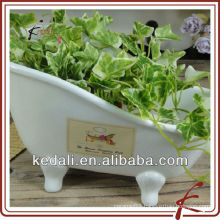 Small Bathtub Shape Ceramic Flower Pots